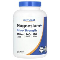 Nutricost, Magnesium+, extra stark, 420 mg, 240 Kapseln...