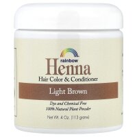 Rainbow Research, Henna, Haarfarbe und Conditioner, Hellbraun, 113 g