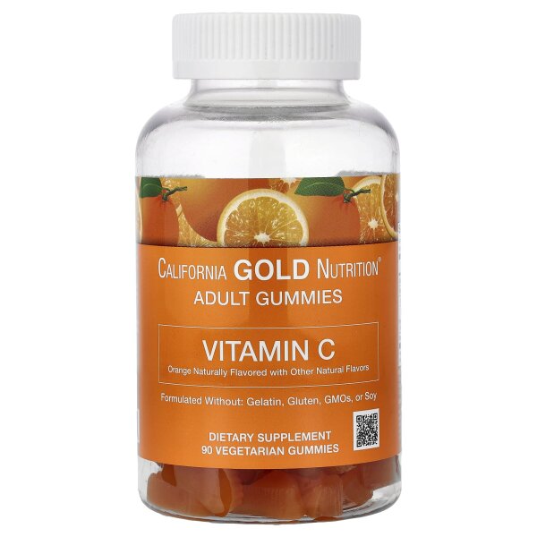 California Gold Nutrition, nat?rlicher Orangengeschmack, ohne Gelatine, 90 Fruchtgummis