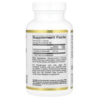 California Gold Nutrition, L-Glutathione (Reduced), (reduziertes) L-Glutathion, 500 mg, 120 pflanzliche Kapseln