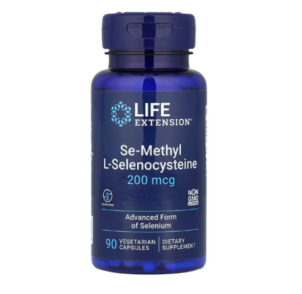 Life Extension, Se-Methyl-L-Selenocystein, 200 mcg, 90 vegetarische Kapseln