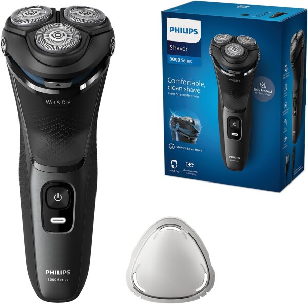 Philips Shaver Series 3000 ? Elektrischer Nass- und Trockenrasierer f?r M?nner