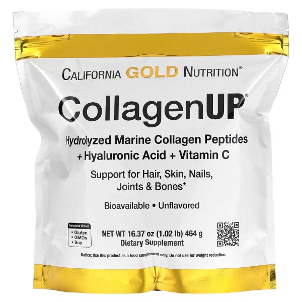 California Gold Nutrition CollagenUP, Hydrolyzed Marine Collagen 464g Original