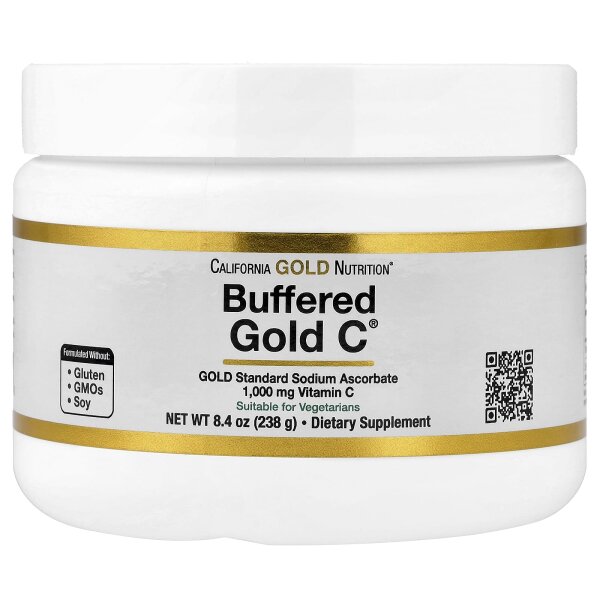 California Gold Nutrition, Buffered Gold C, gepuffertes Vitamin-C, 238 g