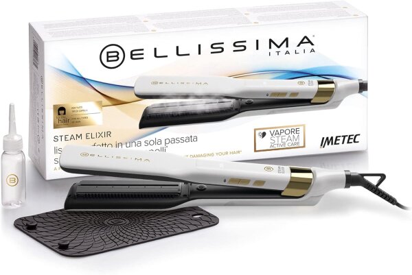 Bellissima Steam Elixir, Dampf- Haarglätter, Keramik, OHNE Wassetank