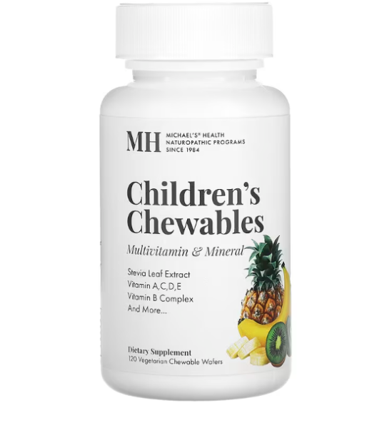 Michaels Naturopathic, Kinderkautabletten, Multivitamin und Mineralien, 120STK