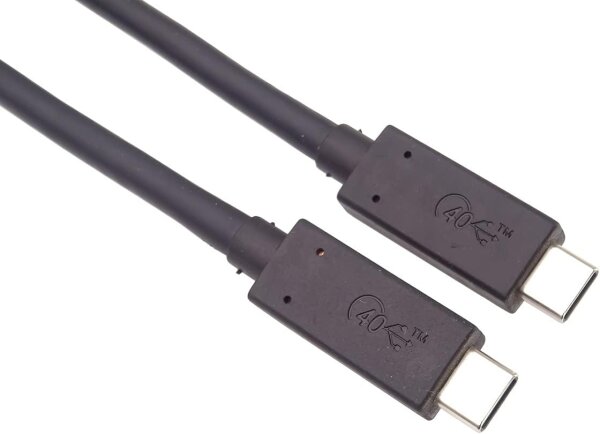 PremiumCord USB4™ Typ C Kabel, Thunderbolt 3, 8K@60Hz Datenkabel UltraSpeed 1,2m