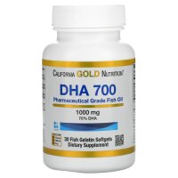 California Gold Nutrition, DHA 700 Fisch?l, 1.000 mg, 30 stk