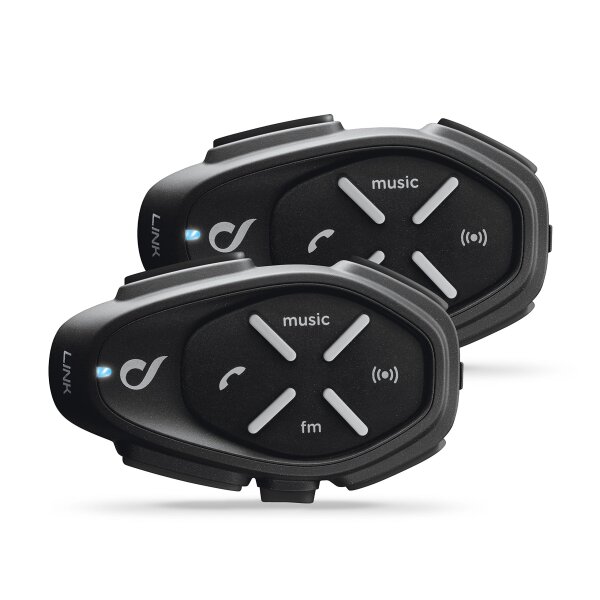 Interphone LINK | 2 Stück | Bluetooth-Kommunikationssystem für Motorräder