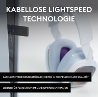 Logitech G Astro A30 LIGHTSPEED Kabelloses Gaming-Headset, Bluetooth-fähig, Dolby Atmos, Abnehmbares Boom, 27 h Akku, 3Daudiokomp., für PS5, PS4, Xbox, Nintendo Switch, PC, Android - Weiß