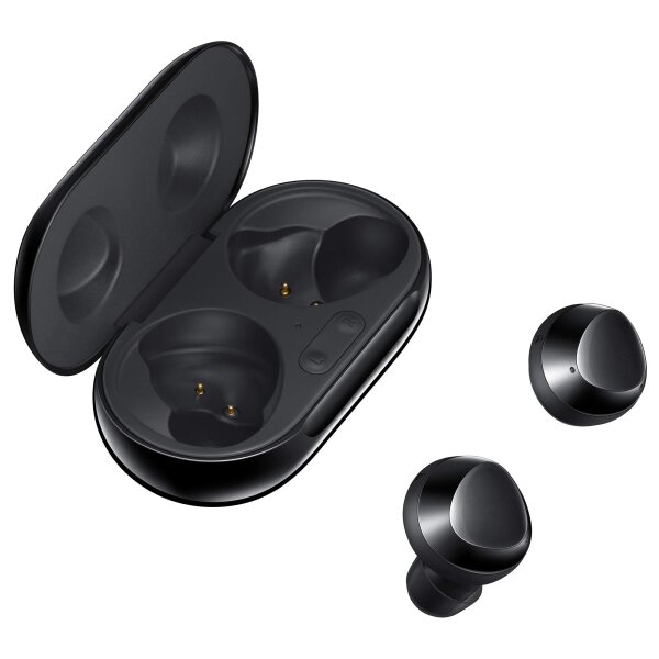 Samsung Galaxy Buds +, Kabellose Kopfhörer, 3 Mikrophone, Sound by AKG, ausdauernder Akku, 2-Wege-Lautsprecher Bluetooth, Schwarz (Deutsche Version)