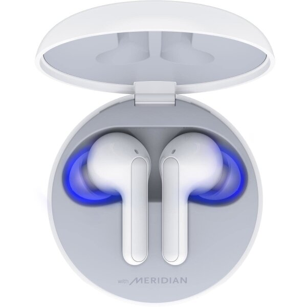 LG TONE Free FN6 Earbuds, Wireless Charging, Kabellose Bluetooth In-Ear Kopfhörer mit Uvnano, Weiß