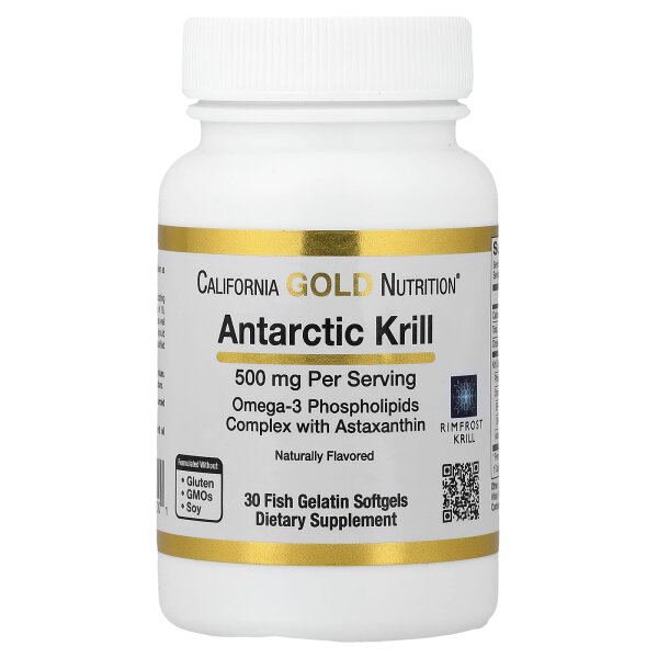 California Gold Nutrition, SUPERBABoost Krill Oil, 1000mg, 60 stk.