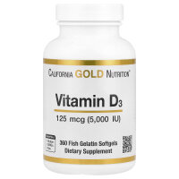California Gold Nutrition, Vitamin D3, 125 mcg (5.000...