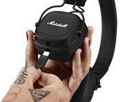 Marshall Major IV On Ear B-WARE Bluetooth Kopfhörer, Kabelloser Ohrhörer, Faltbar, 80 Stunden kabellose Akkukapazität - Schwarz