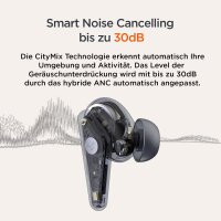 Libratone AIR+ (2. Gen) True Wireless In-Ear Kopfhörer Bluetoooth mit Smarter Geräuschunterdrückung (24h Akku, ANC, Noise Cancelling, Smart Audio Tuning, IP54, Bluetooth 5.2) schwarz/dunkelblau