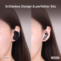 Libratone AIR+ (2. Gen) True Wireless In-Ear Kopfhörer Bluetoooth mit Smarter Geräuschunterdrückung (24h Akku, ANC, Noise Cancelling, Smart Audio Tuning, IP54, Bluetooth 5.2) schwarz/dunkelblau
