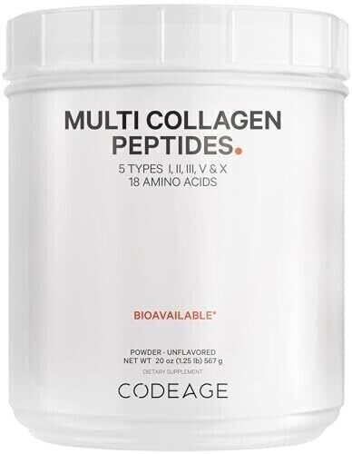 Codeage, Hydrolyzed, Multi Collagen Peptides, geschmacksneutral, 567 g