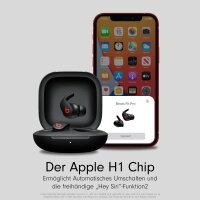 Beats Fit Pro – Komplett kabellose In-Ear Kopfhörer – Aktives Noise-Cancelling, Kompatibel mit Apple & Android, erstklassige Bluetooth®-Technologie, integriertes Mikrofon – Schwarz