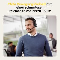 Jabra Engage 55 Schnurloses Stereo-Headset mit Link 400 USB-A DECT-Adapter - Mik