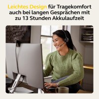 Jabra Engage 55 Schnurloses Stereo-Headset mit Link 400 USB-A DECT-Adapter - Mik