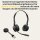 Jabra Engage 55 Schnurloses Stereo-Headset mit Link 400 USB-A DECT-Adapter - Mikrofon mit Geräuschunterdrückung, umfangreiche Reichweite - Für Google Meet und Zoom zertifiziert - Schwarz