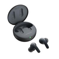 LG TONE Free DT90Q In-Ear Bluetooth Kopfhörer mit Dolby Atmos-Sound, MERIDIAN-Technologie, ANC (Active Noise Cancellation), Uvnano & IPX4-Spritzwasserschutz - Schwarz