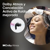 LG TONE Free DT90Q In-Ear Bluetooth Kopfhörer mit Dolby Atmos-Sound, MERIDIAN-Technologie, ANC (Active Noise Cancellation), Uvnano & IPX4-Spritzwasserschutz - Schwarz