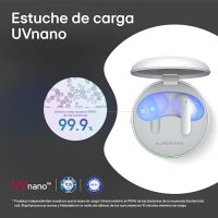 LG TONE Free DT90Q In-Ear Bluetooth Kopfhörer mit Dolby Atmos-Sound, MERIDIAN-Technologie, ANC (Active Noise Cancellation), Uvnano & IPX4-Spritzwasserschutz - Schwarz