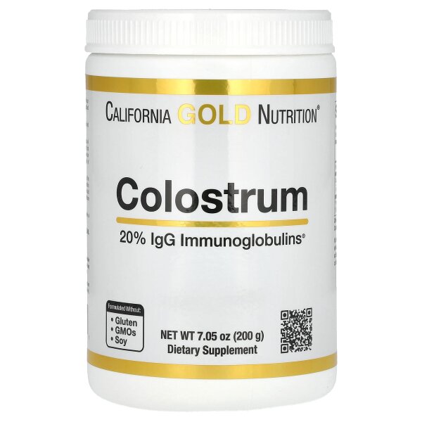 California Gold Nutrition, Colostrum Powder, Colostrum-Pulverkonzentrat, 200 g
