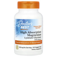 Doctors Best High Absorption Magnesium - 105 mg, 120...