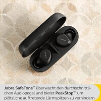 Jabra Evolve2 Buds True Wireless In-Ear-Bluetooth mit aktiver Geräuschunterdrückung (ANC), 4 Mic MultiSensor Voice-Technologie - für MS Teams und alle gängigen Meeting-Apps zertifiziert - Schwarz