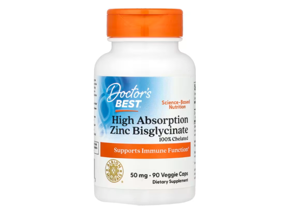 Doctors Best Zinkbisglycinat 50 mg 90 pflanzliche Kapseln
