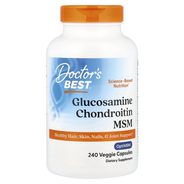 Doctors Best, Glucosamine Chondroitin MSM with OptiMSM, 240 Kapseln
