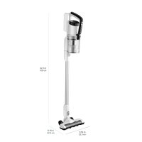 Amazon Basics Akku-Staubsauger, 2-in-1-Gerät, mit DC-Motor, 150 W, 0,7 l, Weiß/Schwarz
