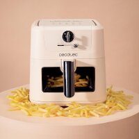 Cecotec Heißluftfritteuse ohne Öl 5 L, 1500 W, Retro-Design in Weiß