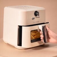 Cecotec Heißluftfritteuse ohne Öl 5 L, 1500 W, Retro-Design in Weiß