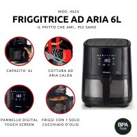 Ariete 4626 Friggitrice ad aria 6L, Luftfriteuse, 1300 W,...