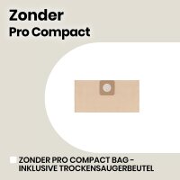 Zeegma ZONDER Pro COMPACT - BITTE LESEN - Nass-/Trockensauger, Kompakter Industriestaubsauger 1000W, Behälter 6 L, Polster- und Teppichdüste, Ausblasfunktion