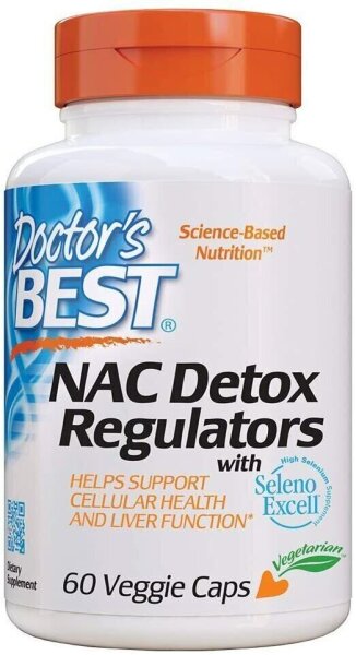 Doctors Best, NAC Detox Regulators with Seleno Excell, 60 pflanzliche Kapseln