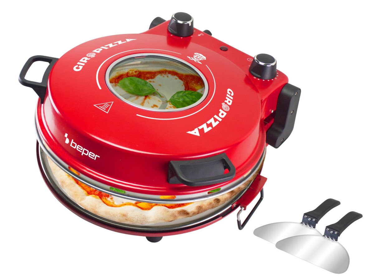 BEPER P101CUD301 Elektrischer Pizzaofen 1200W Temperatur 400°C, 31 cm ...
