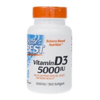 Doctors Best, Vitamin D3, 125 mcg (5.000 IU), 360...
