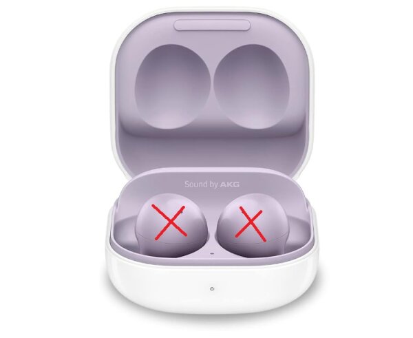 Samsung Galaxy Buds2, NUR DAS CASE Kabellose Kopfhörer, Wireless Earbuds, Geräus