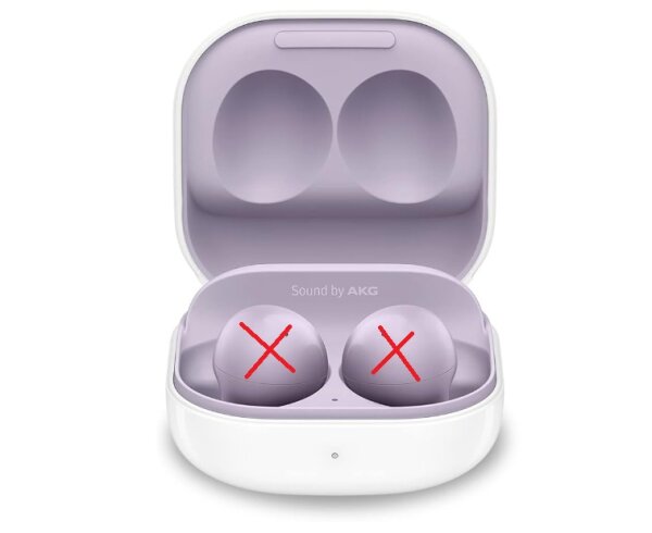 Samsung Galaxy Buds2, NUR DAS CASE Kabellose Kopfhörer, Wireless Earbuds, Geräuschunterdrückung (ANC), ausdauernder Akku, 3 Mikrofone, inkl. Araree Nukin Clear Cover, Lavender (Deutsche Version)[Exkl. bei Amazon] #1 #1