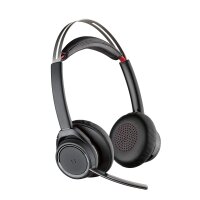 Poly - Voyager Focus UC BITTE LESEN (Plantronics) - Bluetooth Dual-Ear (Stereo) Headset mit Boom Mic - USB-A Kompatibel mit PC und Mac - Aktive Geräuschunterdrückung - Teams, Zoom & mehr #1 #1