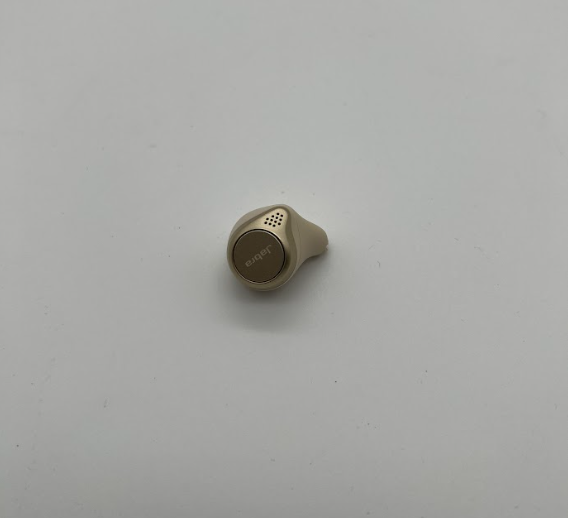 Jabra Elite 75t – NUR DER LINKE In-Ear Bluetooth Kopfhörer mit aktiver Geräuschunterdrückung (ANC) und Langer Akkulaufzeit für True-Wireless-Erlebnis beim Telefonieren und Musikhören – Gold/Beige #1