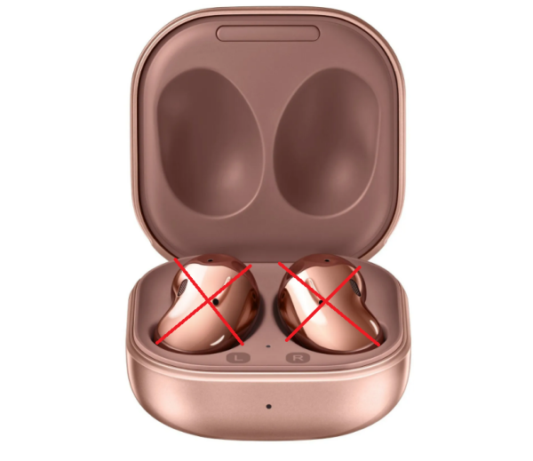 Samsung Galaxy Buds Live, NUR LADECASE - Kabellose Bluetooth-Kopfhörer mit Noise Cancelling (ANC), ausdauernder Akku, Sound by AKG, komfortable Passform, Mystic bronze #1 2