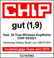 Samsung Galaxy Buds Live, B-WARE Kabellose Bluetooth-Kopfhörer mit Noise Cancelling (ANC), ausdauernder Akku, Sound by AKG, komfortable Passform, Schwarz #1