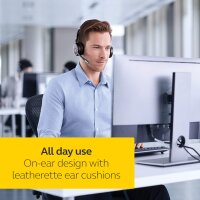 Jabra Evolve 75 UC Wireless Stereo On-Ear Headset – BITTE LESEN Unified Communications Optimised Headphones With Long-Lasting Battery – USB Bluetooth Adapter – Black #1
