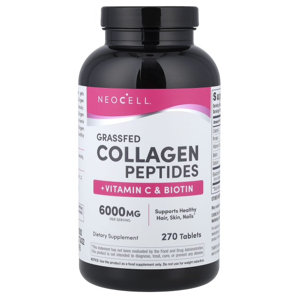 NeoCell, Super Collagen, + Vitamin C & Biotin, Super-Kollagen, + Vitamin C und Biotin, 270 Tabletten